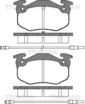 Triscan 8110 38780 - Bremžu uzliku kompl., Disku bremzes www.autospares.lv