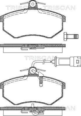 Triscan 8110 29987 - Тормозные колодки, дисковые, комплект www.autospares.lv