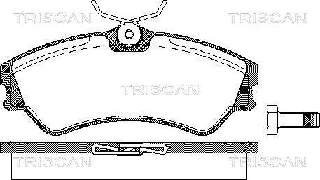 Triscan 8110 29939 - Тормозные колодки, дисковые, комплект www.autospares.lv