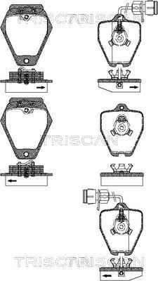 Triscan 8110 29046 - Bremžu uzliku kompl., Disku bremzes autospares.lv