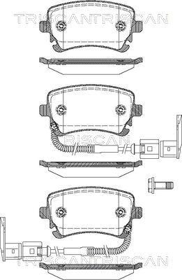 Triscan 8110 29041 - Тормозные колодки, дисковые, комплект www.autospares.lv