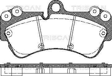 Triscan 1100-099400 - Bremžu uzliku kompl., Disku bremzes www.autospares.lv