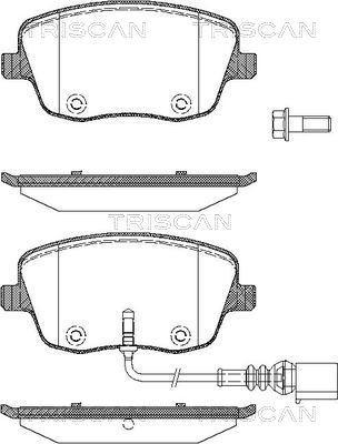 Triscan 8110 29043 - Тормозные колодки, дисковые, комплект www.autospares.lv