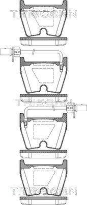 Triscan 8110 29042 - Bremžu uzliku kompl., Disku bremzes www.autospares.lv