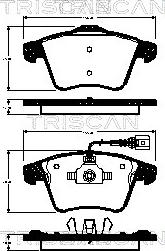 Triscan 8110 29055 - Bremžu uzliku kompl., Disku bremzes autospares.lv