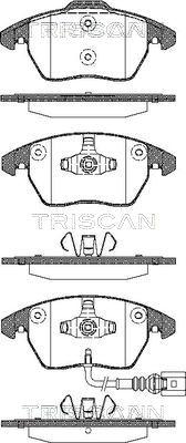 Triscan 8110 29051 - Тормозные колодки, дисковые, комплект www.autospares.lv