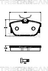 Triscan 8110 29063 - Bremžu uzliku kompl., Disku bremzes autospares.lv