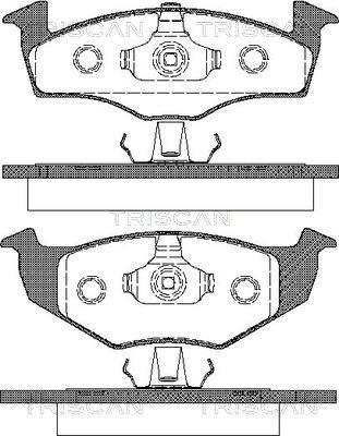 Triscan 8110 29009 - Тормозные колодки, дисковые, комплект www.autospares.lv