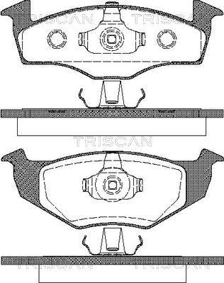 Triscan 8110 29004 - Тормозные колодки, дисковые, комплект www.autospares.lv