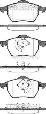 Triscan 8110 29005 - Bremžu uzliku kompl., Disku bremzes www.autospares.lv