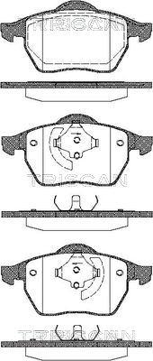 Triscan 8110 29006 - Тормозные колодки, дисковые, комплект www.autospares.lv