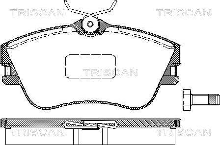 Triscan 8110 29001 - Bremžu uzliku kompl., Disku bremzes autospares.lv