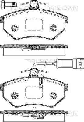 Triscan 8110 29002 - Bremžu uzliku kompl., Disku bremzes www.autospares.lv