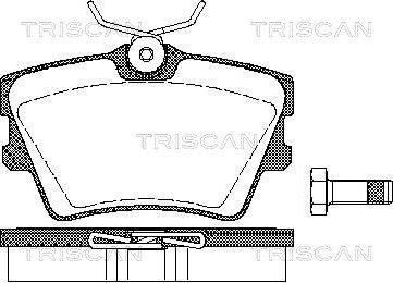 Triscan 8110 29014 - Bremžu uzliku kompl., Disku bremzes www.autospares.lv