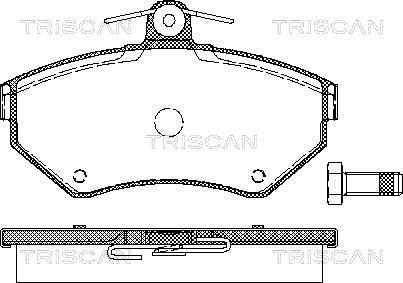 Triscan 8110 29010 - Тормозные колодки, дисковые, комплект www.autospares.lv