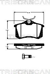 Triscan 8110 29011 - Bremžu uzliku kompl., Disku bremzes autospares.lv