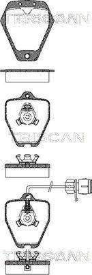 Triscan 8110 29018 - Brake Pad Set, disc brake www.autospares.lv