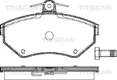 Triscan 8110 29012 - Bremžu uzliku kompl., Disku bremzes autospares.lv