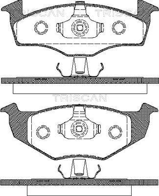 Triscan 8110 29017 - Тормозные колодки, дисковые, комплект www.autospares.lv