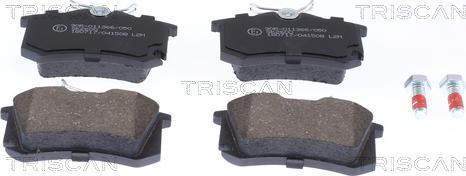 Triscan 8110 29089 - Тормозные колодки, дисковые, комплект www.autospares.lv