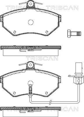 Triscan 8110 29030 - Bremžu uzliku kompl., Disku bremzes autospares.lv