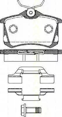 Triscan 8110 29038 - Bremžu uzliku kompl., Disku bremzes www.autospares.lv