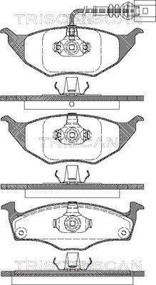 Triscan 8110 29037 - Bremžu uzliku kompl., Disku bremzes www.autospares.lv