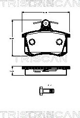 Triscan 8110 29070 - Bremžu uzliku kompl., Disku bremzes autospares.lv