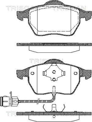 Triscan 8110 29154 - Bremžu uzliku kompl., Disku bremzes autospares.lv