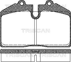 Triscan 8110 29155 - Bremžu uzliku kompl., Disku bremzes www.autospares.lv