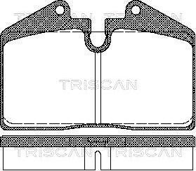 Triscan 8110 29156 - Bremžu uzliku kompl., Disku bremzes autospares.lv