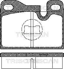 Triscan 8110 29158 - Bremžu uzliku kompl., Disku bremzes autospares.lv