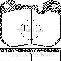 Triscan 8110 29157 - Bremžu uzliku kompl., Disku bremzes www.autospares.lv