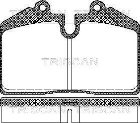 Triscan 8110 29165 - Bremžu uzliku kompl., Disku bremzes www.autospares.lv