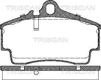 Triscan 8110 29163 - Тормозные колодки, дисковые, комплект www.autospares.lv