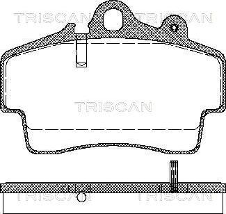 Triscan 8110 29162 - Bremžu uzliku kompl., Disku bremzes www.autospares.lv