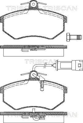 Triscan 8110 29121 - Bremžu uzliku kompl., Disku bremzes autospares.lv