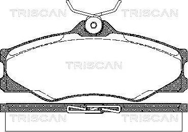 Triscan 8110 29845 - Bremžu uzliku kompl., Disku bremzes www.autospares.lv