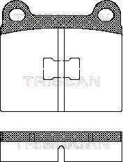 Triscan 8110 29214 - Bremžu uzliku kompl., Disku bremzes www.autospares.lv