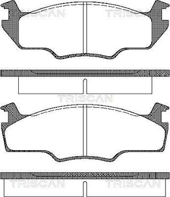 Triscan 8110 29237 - Brake Pad Set, disc brake www.autospares.lv