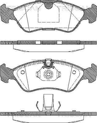 Triscan 8110 24004 - Bremžu uzliku kompl., Disku bremzes www.autospares.lv