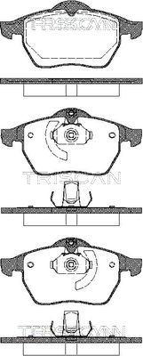 Triscan 8110 24002 - Тормозные колодки, дисковые, комплект www.autospares.lv