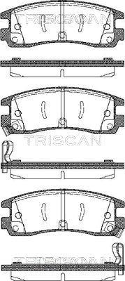 Triscan 8110 24015 - Bremžu uzliku kompl., Disku bremzes www.autospares.lv