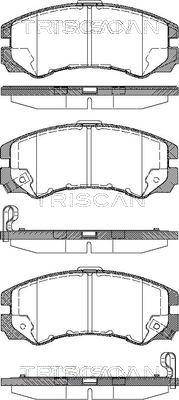 Triscan 8110 24010 - Bremžu uzliku kompl., Disku bremzes www.autospares.lv