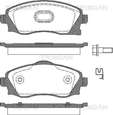 Triscan 8110 24018 - Bremžu uzliku kompl., Disku bremzes www.autospares.lv