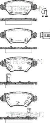 Triscan 8110 24013 - Bremžu uzliku kompl., Disku bremzes autospares.lv