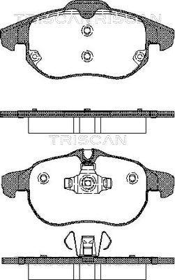 Triscan 8110 24020 - Bremžu uzliku kompl., Disku bremzes www.autospares.lv