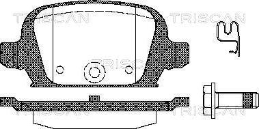 Triscan 8110 24021 - Тормозные колодки, дисковые, комплект www.autospares.lv