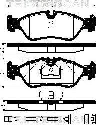 Triscan 8110 24891 - Bremžu uzliku kompl., Disku bremzes www.autospares.lv