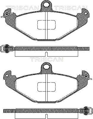 Triscan 8110 25004 - Bremžu uzliku kompl., Disku bremzes autospares.lv